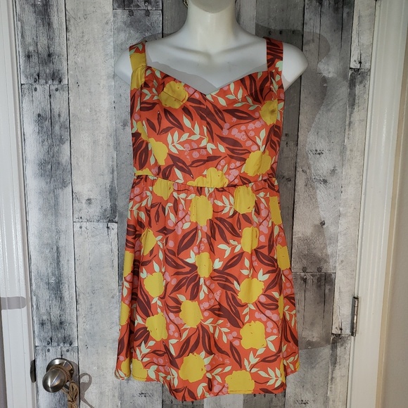 Modcloth Tops - Modcloth 2x orange floral tank top nwot
